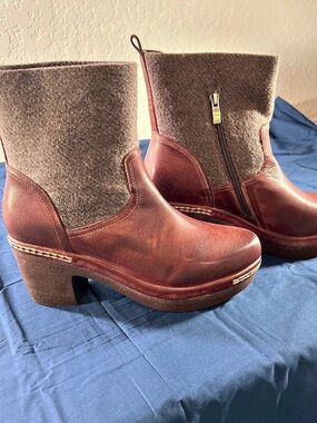 Antelope Sato Leather Ankle Boots in Brown EU 39 Like New